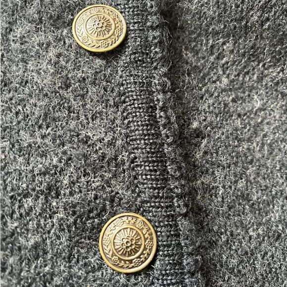 TALLY-HO FAIR ISLE NORDIC WINTER CARDIGAN SWEATER JACKET BOILED WOOL PLUS SIZE X - Picture 7 of 13